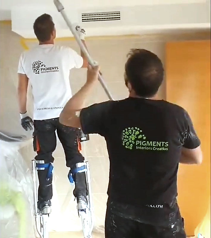 pintores vilanova pigments, reparar grietas por humedad